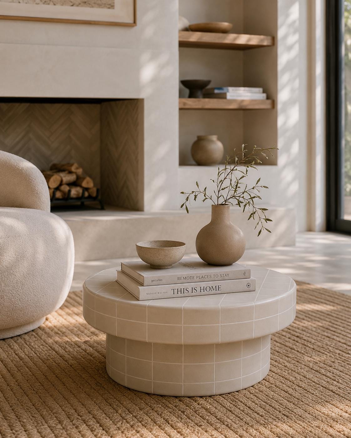 Tile Round Coffee Table