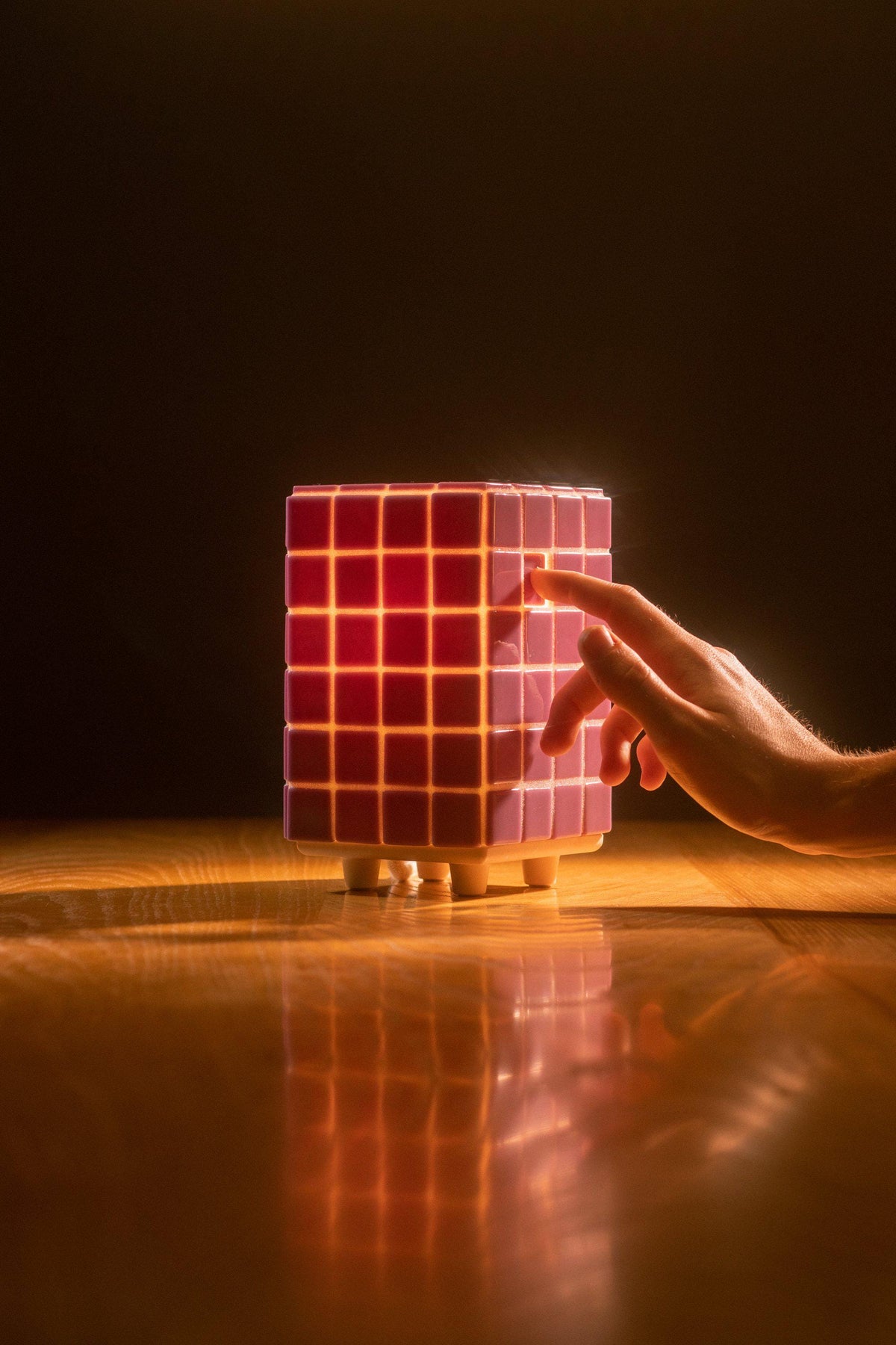 Handmade Mosaic Table Lamp, Cozy Bedroom Light,Modern Home Decor