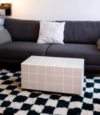 Handmade Ceramic Tile Coffee Table, Modern Minimalist Living Room Furniture
