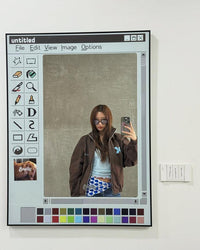 MS Paint Mirror – Retro Windows Inspired Wall Decor | Nostalgic Pixel Art Gift for Designers