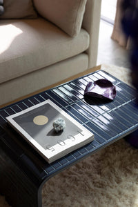 Handmade Ceramic Tile Coffee Table, Modern Minimalist Living Room Furniture