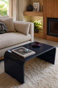 Handmade Ceramic Tile Coffee Table, Modern Minimalist Living Room Furniture