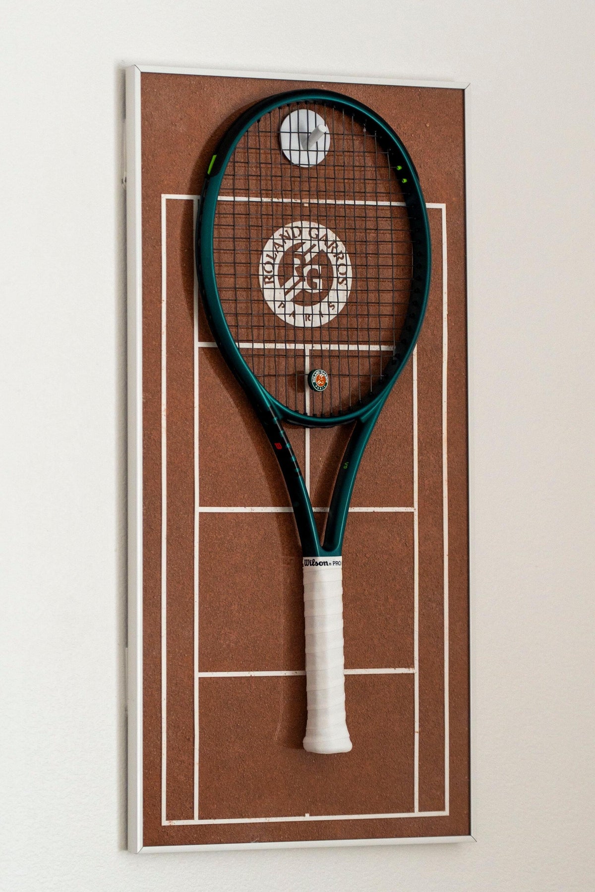 Personalized US Open Tennis Racket Display Frame | Custom Wall Art Holder
