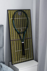 Personalized US Open Tennis Racket Display Frame | Custom Wall Art Holder