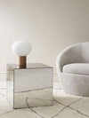 Verspiegelter Beistelltisch, Moderne Akzenteinrichtung, Reflektierender Endtisch, Handgefertigte Dekoration
