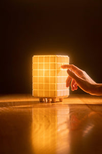 Handmade Mosaic Table Lamp, Cozy Bedroom Light,Modern Home Decor