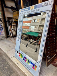MS Paint Mirror – Retro Windows Inspired Wall Decor | Nostalgic Pixel Art Gift for Designers