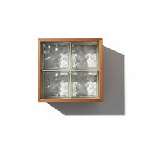 Glass Block Side Table, Illuminated End Table