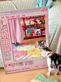 MS Paint Mirror – Retro Windows Inspired Wall Decor | Nostalgic Pixel Art Gift for Designers
